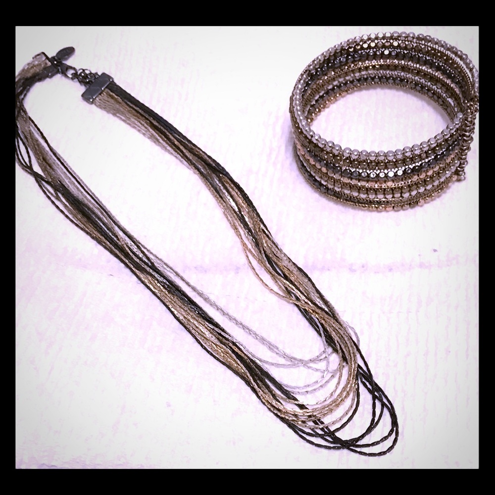 Express Necklace & Cuff Bracelet